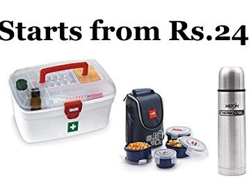 Cello and Milton Home & Kitchen Product starts from Just Rs.24