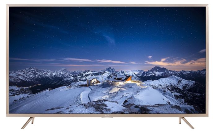 TCL 109.3 cm (43 inches) L43P2US 4K UHD LED Smart TV (Golden) at Rs. 30990