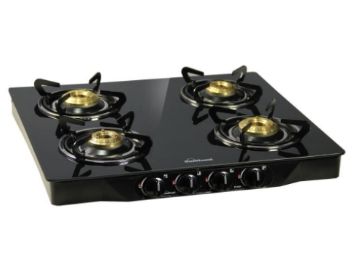 Sunflame Pearl 4 Burner Glass Top Gas Stove (Black) at Rs. 4399