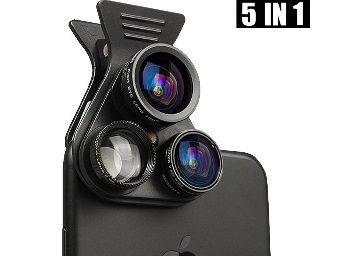 PICKOGEN 5 in 1 Cell Phone Camera Lens