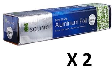 Pack of 2 :- Solimo Aluminium Foil - 72 m (11 Microns) at Just Rs. 570