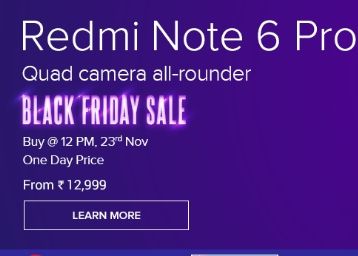 Official Mi Offer:- Redmi Note 6 Pro at Flat Rs. 3000 off + Rs. 500 Via HDFC Cards