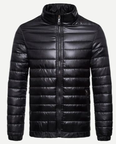 Men Solid Padded Coat