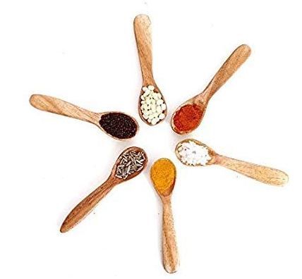 fancy castle Wooden Handcrafted Small Tea Spoons-Set of 6 on 73% OFF