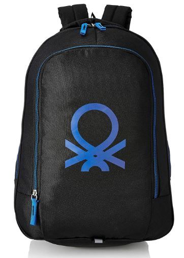United Colors of Benetton 30 Ltrs Blue Casual Backpack on 72% OFF