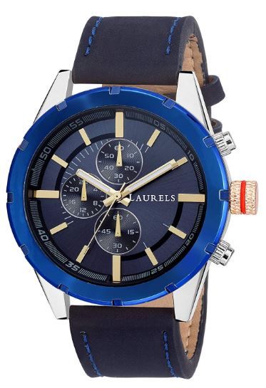 Laurels Curren Analogue Blue Dial Men