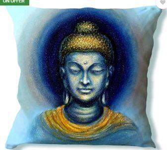 LA VERVE Printed Cushions Cover (40 cm*40 cm, Multicolor) on 88% OFF