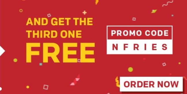 Buy Two Medium Fries And Get The Third One Free