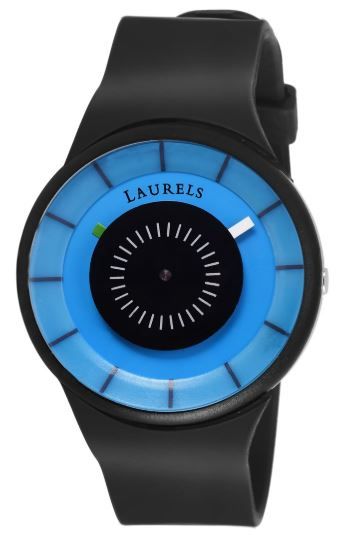 Laurels Creative Blue Dial Watch on 73% OFF