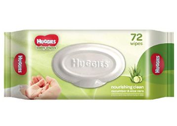 Huggies Cucumber and Aloe Vera Baby Wipes (72 Count) at Rs.111