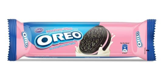 Cadbury Oreo Strawberry Crème Biscuit, 120g at Just Rs. 15
