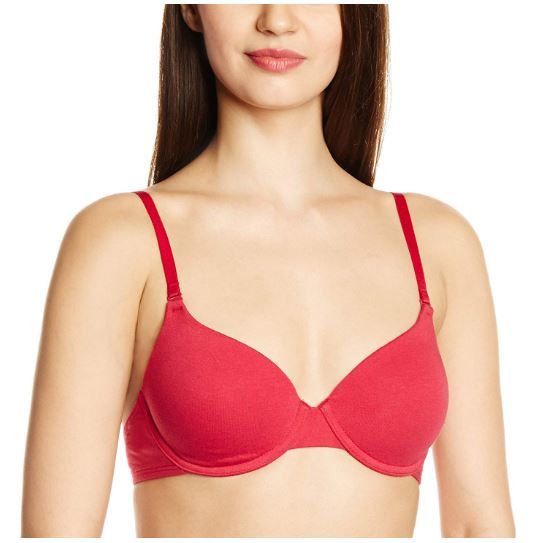 Amante Cotton Padded Wired Full Coverage T Shirt Bra 