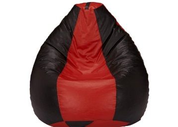 Solimo XL Bean Bag Cover Without Beans (Red and Black) At Rs.399