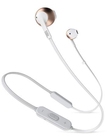 JBL T205BT Pure Bass Wireless Metal Earbud Headphones on 33% off + 10% Amazon cashback
