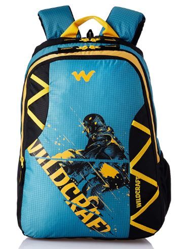 Wildcraft Polyester 35 Ltrs Blue and SB School Backpack on 58% off