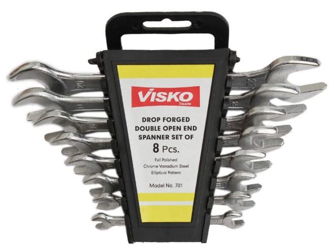Visko Tools 701 Doe Spanner Set (Silver, 8-Pieces) at 70% off