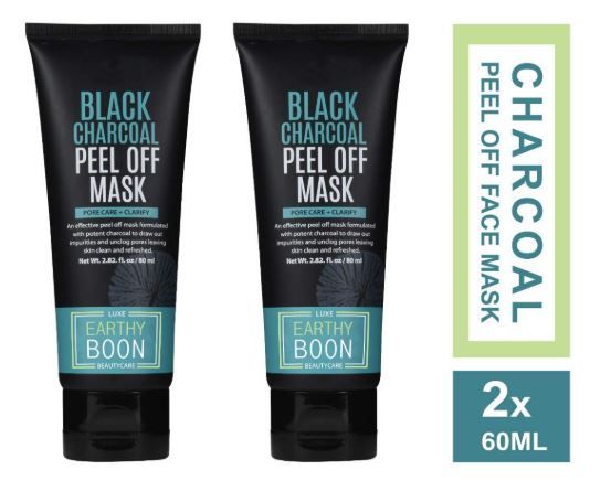 Flat 77% off on Men and Women - Set of 2-60ml each- Activated Bamboo Charcoal Mask Cream