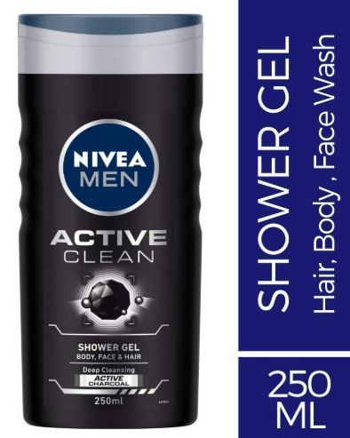 Flat 37% off on Nivea Men Active Clean Shower Gel, 250ml