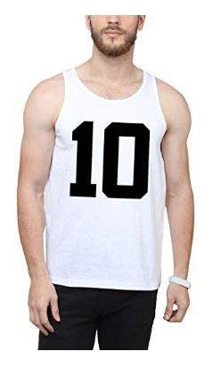 Flat 78% off on SAYITLOUD Printed Men Round Neck Vest