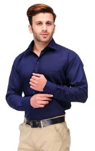 Min. 60% Off on Koolpals Cotton Blend Formal Solid Shirt