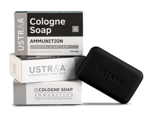 Flat 40% off on Ustraa Ammunition Cologne Soap With Charcoal And Bay Leaf