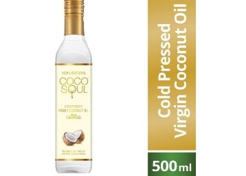 Apply 50% Code: Coco Soul Cold Pressed Natural Virgin Coconut Oil, 500 ml