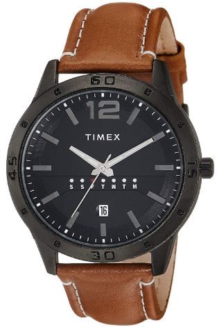 Min. 65% off on Timex Analog Black Dial Men