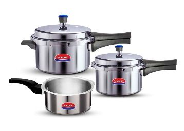 Flat 35% off on Nandi Super Cooker Combo 2L, 3L and 5L, Non-Induction Base