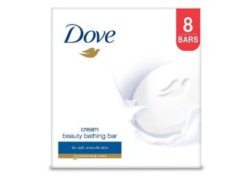 Dove Cream Beauty Bathing Bar, 100g (Pack of 8) At Rs. 348
