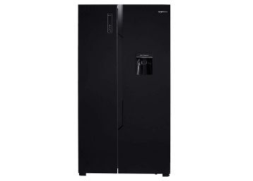 Flat 42% off on AmazonBasics 564 L Frost Free Side-by-Side Refrigerator with Water Dispenser (Black Glass Door)