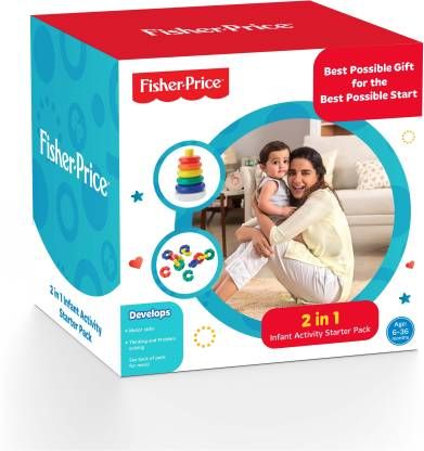 Fisher-Price 2 IN 1 Infant Activity Starter Pack For Growing Kids