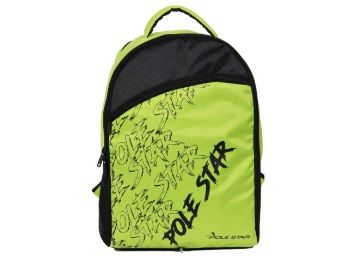 Flat 76% off on POLESTAR -Hero PRO 32 litres Black Green Casual School Backpack Bag