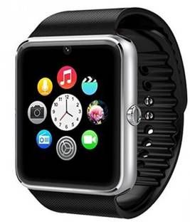MOVO GT08 with Camera,Touch Screen, Bluetooth Smartwatch (Black Strap Free)