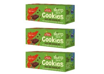 Apply 50% Coupon - Slurrp Farm Healthy Wholegrain Cookies, Ragi And Chocolate With Zero Transfat, Yummy Snack For Kids, 75g (Pack Of 3)