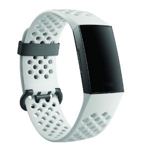 Flat 25% off on Fitbit Charge 3 Fitness Activity Tracker Special Edition (Graphite and White Silicone) with Offer on Accessory