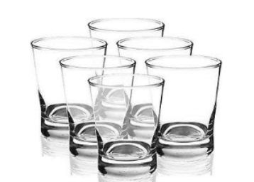 Flat 75% off on Ocean Ethan Glass Set, 266.16ml, Set of 6, Clear at Rs. 419