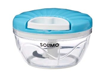 Flat 63% off on Amazon Brand - Solimo 500 ml Large Vegetable Chopper with 3 Blades at Rs. 259