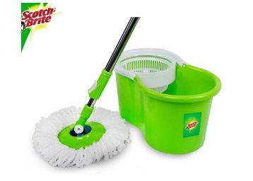 Freshome Magic Spin Mop with 1 Extra Microfiber Refill (Green) at Rs. 572 + Free Shipping