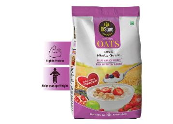 Disano High in Protein and Fibre Oats Pouch, 1 kg at Rs. 99