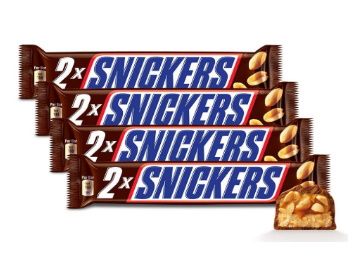 44% off: Snickers Peanut Filled Chocolate Duos, 80g (Pack of 4) at Rs. 279