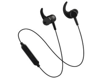 pTron BassFest Stereo in-Ear Wireless Bluetooth Headphones with Mic - (Black) at Rs. 399