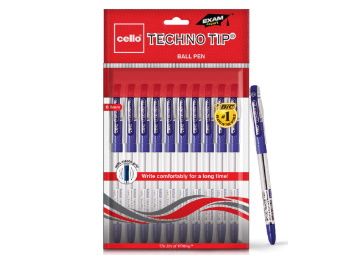 Apply 10% Coupon - Cello Technotip Ball Pen Set - Pack of 10 (Blue) at Rs. 64