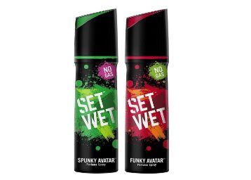Flat 50% off on Set Wet Perfume, 120ml (Spunky and Funky Avatar, Pack of 2) at Rs. 219