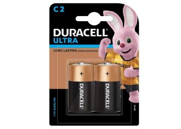 Duracell C Alkaline Battery with Duralock Technology (Black and Brown, Pack of 2) at Rs. 245