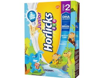  Junior Horlicks Stage 2 (4-6 years) Health and Nutrition drink - 500 g Refill pack (Original flavor) at Rs. 255