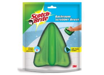 Scotch-Brite Bathroom Brush with Abrasive Fibre Web (Green) at Rs. 120