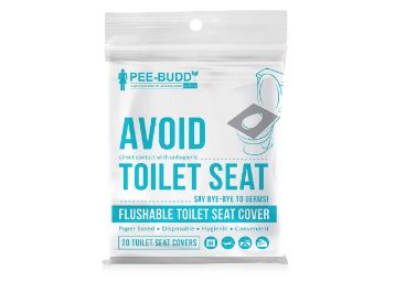 PeeBuddy Flushable and Disposable Paper Toilet Seat Covers to Avoid Direct Contact with Unhygienic Seats - 20 Seat Covers at Rs. 135