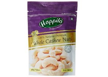 Happilo 100% Natural Premium Whole Cashews, 200gm At Rs.251