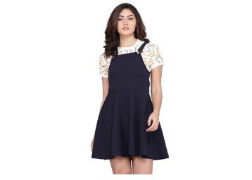 J B Fashion J B Women Printed Dress with Half Sleeves for Office At Just Rs.545
