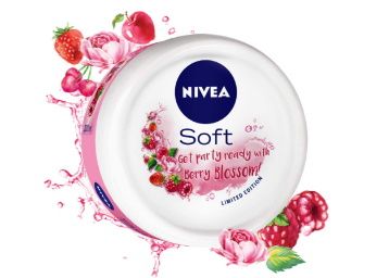 10% Coupon Off - NIVEA Soft, Light Moisturising Cream, Berry Blossom, 100ml at Rs. 129
